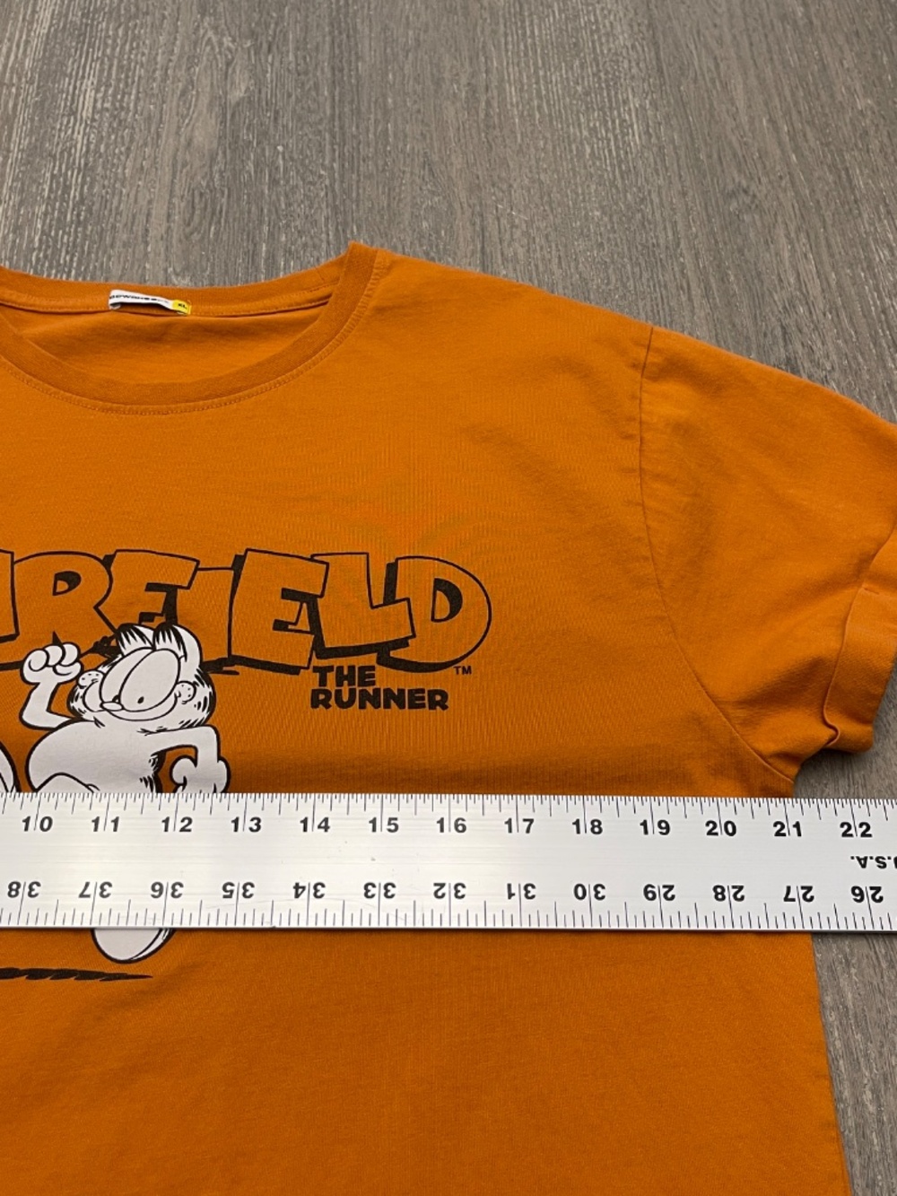 Bewakoof Garfield Graphic T Shirt Unisex Burnt Orange Short Sleeve Crew Neck - Picture 8 of 10